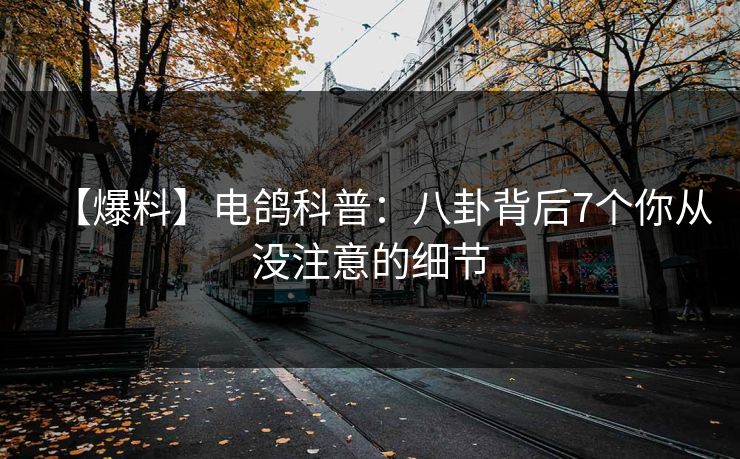 【爆料】电鸽科普:八卦背后7个你从没注意的细节 【爆料】电鸽科普:八卦背后7个你从没注意的细节